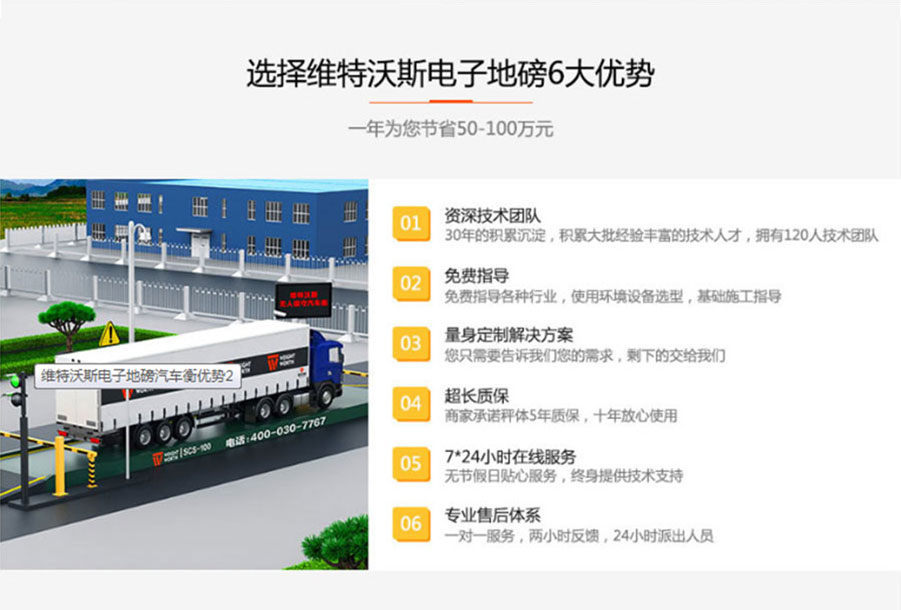 維特沃斯電子地磅汽車衡優(yōu)勢2